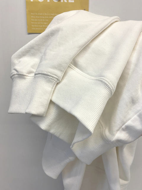 100% pure cotton white hooded sweatshirt for women autumn and winter velvet thickened letter print jacket bf lazy style top clothes