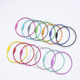 Colorful painted wire ring keychain ring DIY jewelry accessories accessories rope chain ring twist rod wool material