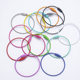 Colorful painted wire ring keychain ring DIY jewelry accessories accessories rope chain ring twist rod wool material