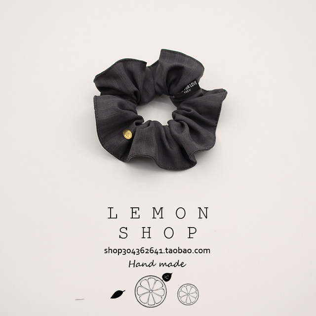 New spring and summer versatile striped large intestine hair ring fabric tied hair rubber band high-end hair rope head rope hair accessories