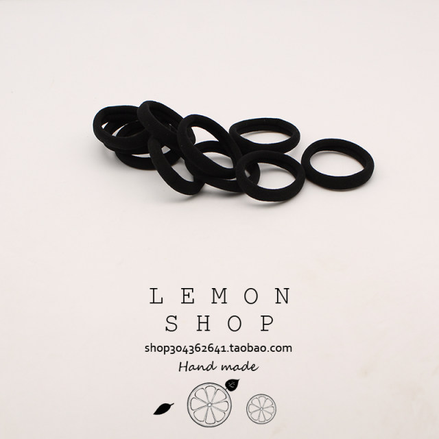 Hair band holster basic headband black towel ring hair band rubber band versatile and durable ponytail hair accessories headwear for women