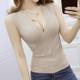 Summer sexy low-cut cross V-neck short style inner scheming camisole women's slim knitted bottoming shirt top