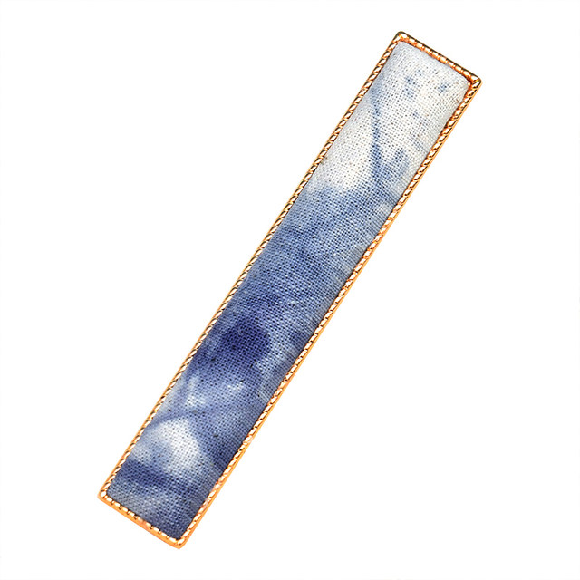 Tie-dyed small hairpins, grass and blue dyed handmade materials, patched hairpins, exquisite small gifts, handmade commemorations