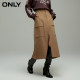ONLY summer fashion temperament high waist large pocket A-line mid-length skirt for women