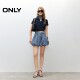 ONLY2025 summer new ballet style flower bud skirt high waist slim denim skirt casual short skirt skirt women
