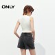 ONLY2025 summer new heavy industry irregular ironing design high waist A-line shorts skirt jeans for women