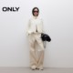 ONLY2025 summer new comfortable solid color pocket handsome stand collar design raglan sleeve thin loose jacket for women