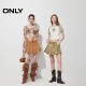 ONLY summer temperament, versatile and comfortable and breathable hot girl retro A-line pleated skirt high waist short skirt skirt