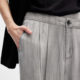 ONLY2025 summer new style thin and light lacele smudge asymmetrical waist high waist loose straight-leg casual pants for women