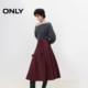 ONLY summer three-dimensional flower design sense fairy skirt high waist white A-line umbrella skirt mid-length skirt women