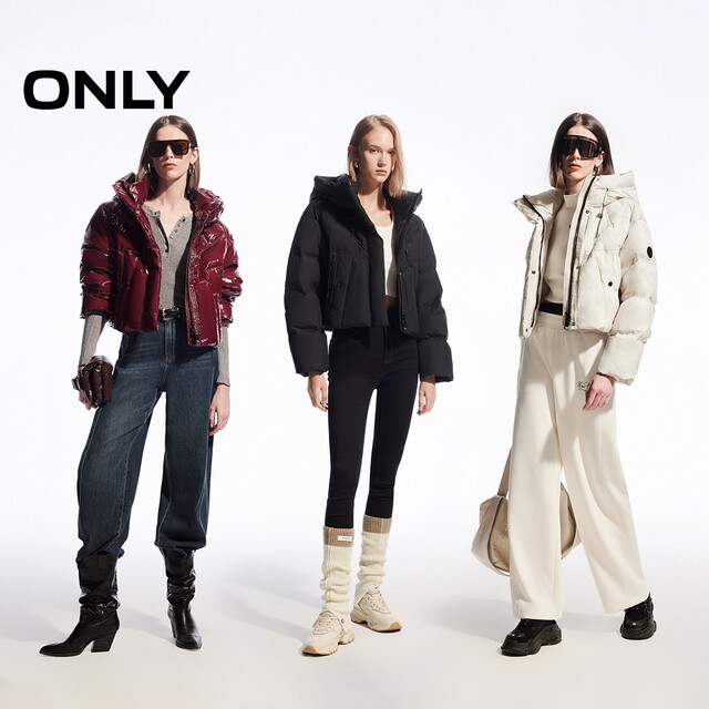 ONLY winter 90 white duck down fashionable heat-sensing short down jacket for women 124423065