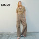 ONLY Dopamine Fashion Versatile Loose Elastic American Retro Straight Pocket Overalls Casual Pants Women