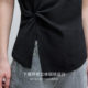ONLY2025 summer new design three-dimensional knot hem slit exquisite slim round neck short-sleeved T-shirt for women
