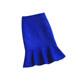 2024 autumn and winter Korean version of wool woolen woolen ruffled high -waisted hip -hip A -line fishtail skirt zipper solid color skirt
