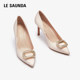 Lairsdan new fashionable and elegant pointed-toed drill button high heel single shoes wedding shoes women 4T74009