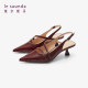 Lairsdan's new French style stylish elegant pointed toe thin heel empty sandals women's shoes 5M51401