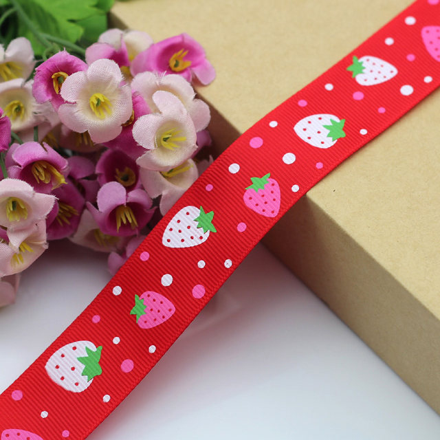 25 new new ribbon ribbon accessories accessories handmade iy hair card hair accessories children's bow material strawberry
