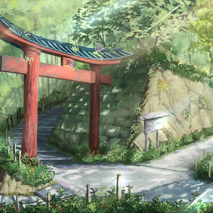 日式和風傳統建築場景民宅神社寺廟cg插畫高清壁紙繪畫參考