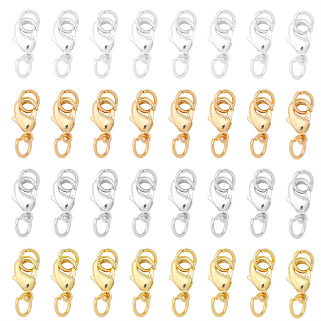 Color-preserving 14K18K gold-covered spring clasp lobster clasp connecting buckle handmade diy bracelet necklace button joint material