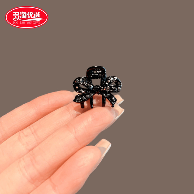 Exquisite bow, small grabbing side side forehead, high -level sense princess head bangs hair clip small clip