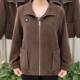 2025 new corduroy jacket mother casual jacket middle-aged and elderly women's autumn and winter solid color large-size long-sleeved top