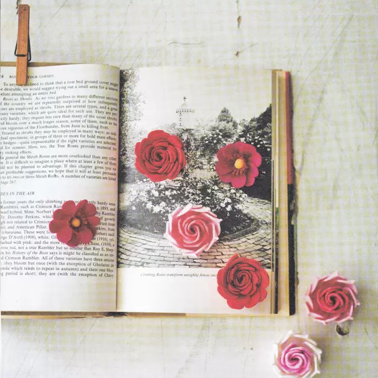 造花系列教程不织布头饰假花图纸手工diy材料图纸