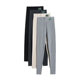 Cotton high -waisted leggings Female wearing spring and autumn thin models and thin autumn pants elastic big size tight black cropped pants
