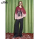 Fairy pocket black casual wide-leg pants for women in spring 2025 new slim and lazy style slack pants
