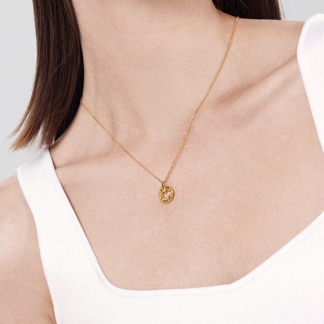 Exploding Necklace Chow Sang Sang Fashion Jewelry Streamer Series Exploding Sunflower Gold ...