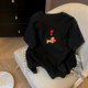 Little C home white unique puppy embroidered fur cotton short-sleeved T-shirt for women 2025 spring fashionable age-reducing underwear top
