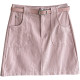 Korean retro high waist wash cotton denim work skirt for women in spring and summer anti-exposure and slimming versatile hip-covered skirt