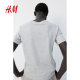 HM women's T-shirt summer fit simple casual and fashionable round neck short sleeve inner top 0963662
