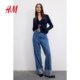 HM women's wool knitted sweater summer outerwear cardigan air conditioning shirt long sleeve thin round neck knitted jacket 1237776