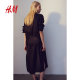 HM women's dress summer linen commuter long sleeve shirt style mid-length work skirt 1216689
