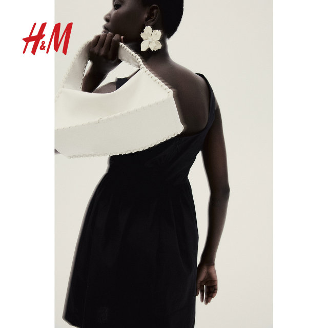 
HM women's vest suspender dress 2025 summer new sleeveless backless square collar vacation style skirt 1273504