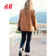 HM2025 summer new women's clothing with ironing and folding line bell-bottom pants 1267442
