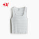 HM Women's Vest 2025 Summer New Mesh Sweat Vest 1272563

