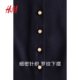 HM women's wool knitted sweater summer outerwear cardigan air conditioning shirt long sleeve thin round neck knitted jacket 1237776