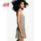 
HM women's dress summer elegant temperament A-line mini strapless skirt 1259694