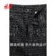 HM women's skirt 2025 summer new A-line mid-waist velvet mini skirt 1270468