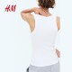 HM women's suspender 2025 autumn new simple round neck slim slim short vest top 1270854