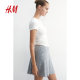 HM women's skirt summer slim rib knitted A-line mini skirt 1259491
