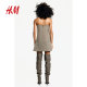 
HM women's dress summer elegant temperament A-line mini strapless skirt 1259694