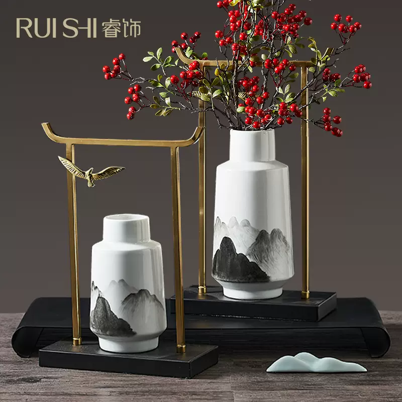 水墨风花瓶 新人首单立减十元 21年11月 淘宝海外