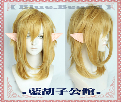 taobao agent [Blue Beard] Link COS wigs of Zelda legend Dark gold exudes the wilderness of the wilderness 2 male lead