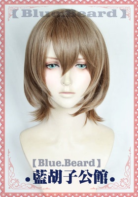 taobao agent [Blue beard] cosplay milk tea brown wig goddess strange record 5 persona5 Somini Grandma