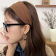 French retro wide-brimmed headband, autumn and winter versatile solid color hairpin headband, high-end, fashionable and high-head headband