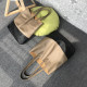Li Yitong's same style first layer cowhide tote bag shopping bag simple color matching large capacity bag trendy fashion women's bag