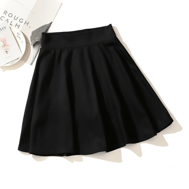 Student skirt for women 2023 new spring and autumn high waist pleated skirt A-line sports short skirt summer Korean style puffy umbrella skirt