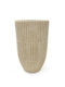 Chaozhou factory direct sales vertical pattern high-end European and American magnesium mud vase home office homestay decoration green plants imitate ancient
